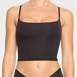 NWOT SKIMS Fits Everybody Cropped Cami In Black Size XXS